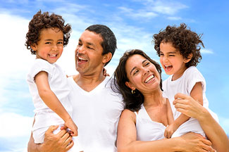 photo of happy family showing peace of mind of family estate planning